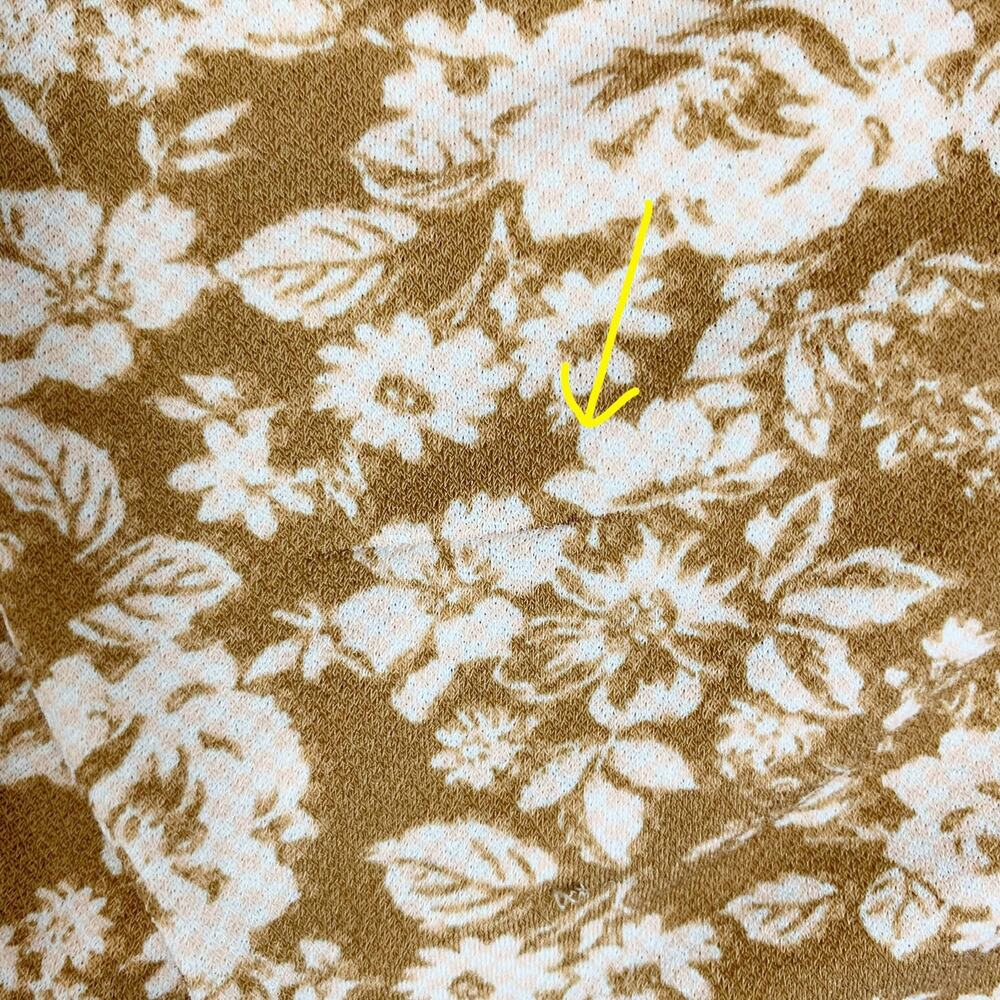 LC Lauren Conrad Mustard Floral Button-Front Dress - Picture 9 of 9